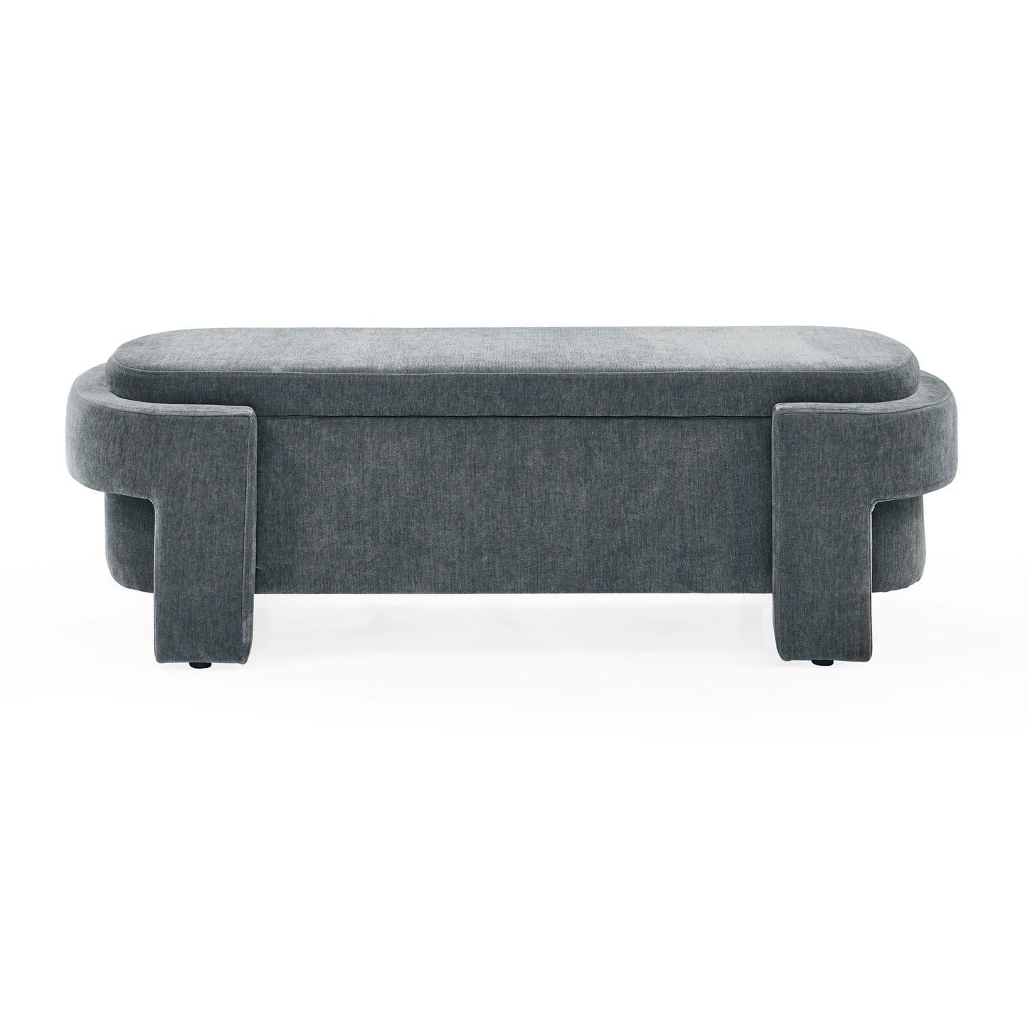 Chenille Upholstered Bench with Large Storage Space for the Living Room, Entryway and Bedroom( 51.5''x 20.5''x 17'' )