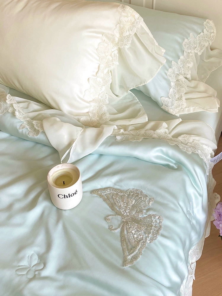 Tencel Summer Young Adult Heart 100 Cool Four-Piece Set