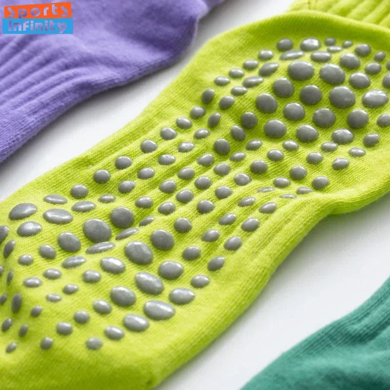 Simple Non-slip Breathable Yoga Socks Women Pilates Socks Indoor Dance Fitness Gymnastics Professional Training Sports Socks