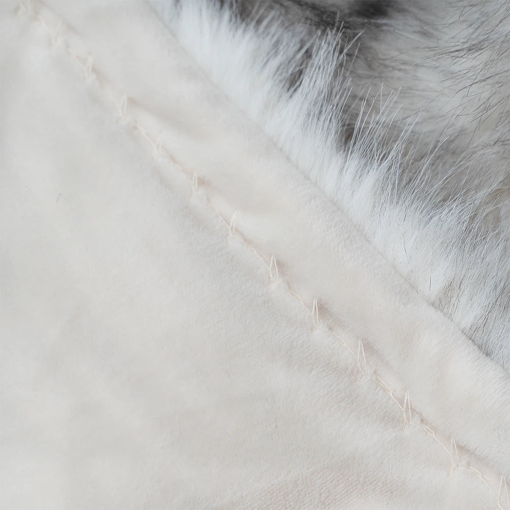 Faux Fur Blanket for Bed Luxury Decor White Blanke Super Soft Fuzzy Faux Fox Fur Blankets Winter Warm Throw Blanket for Sofa