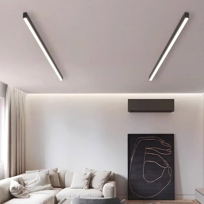 Long LED Strip Ceiling Light Floodlight For Bedroom Dining Living Room Cloakroom Minimalist Led Ceiling Lamp Indoor Decoration