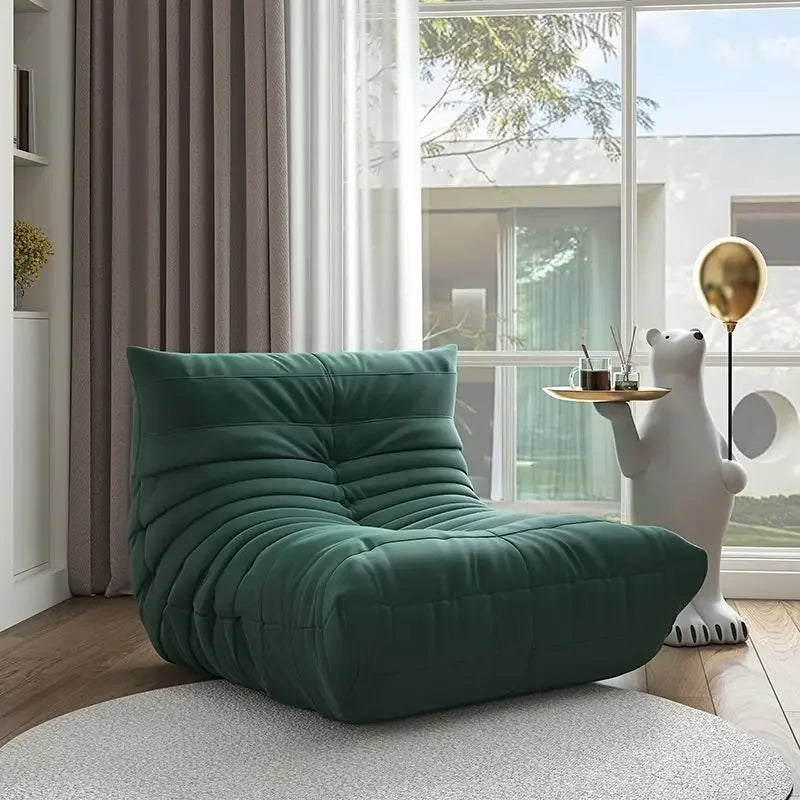 Designercaterpillar Lazy Sofa Reclining Sleeping Bedroom Balcony Tatami Internet Celebrity Single Sofa Ins Wind Sofa