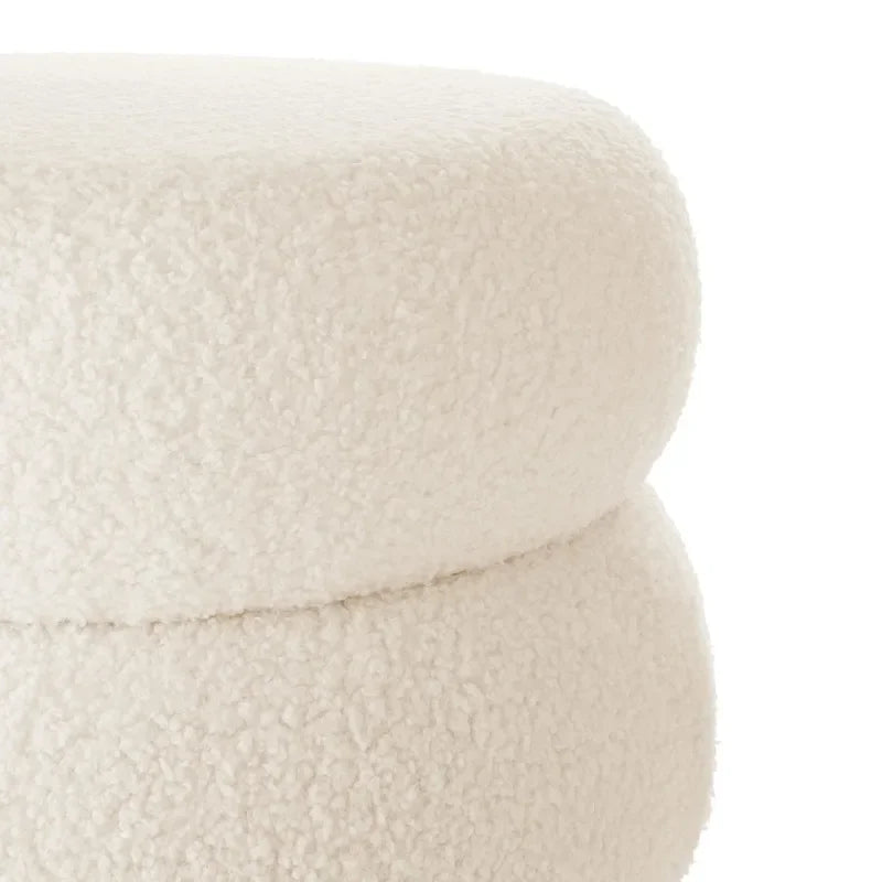 The Bouclé Nest Storage Ottoman