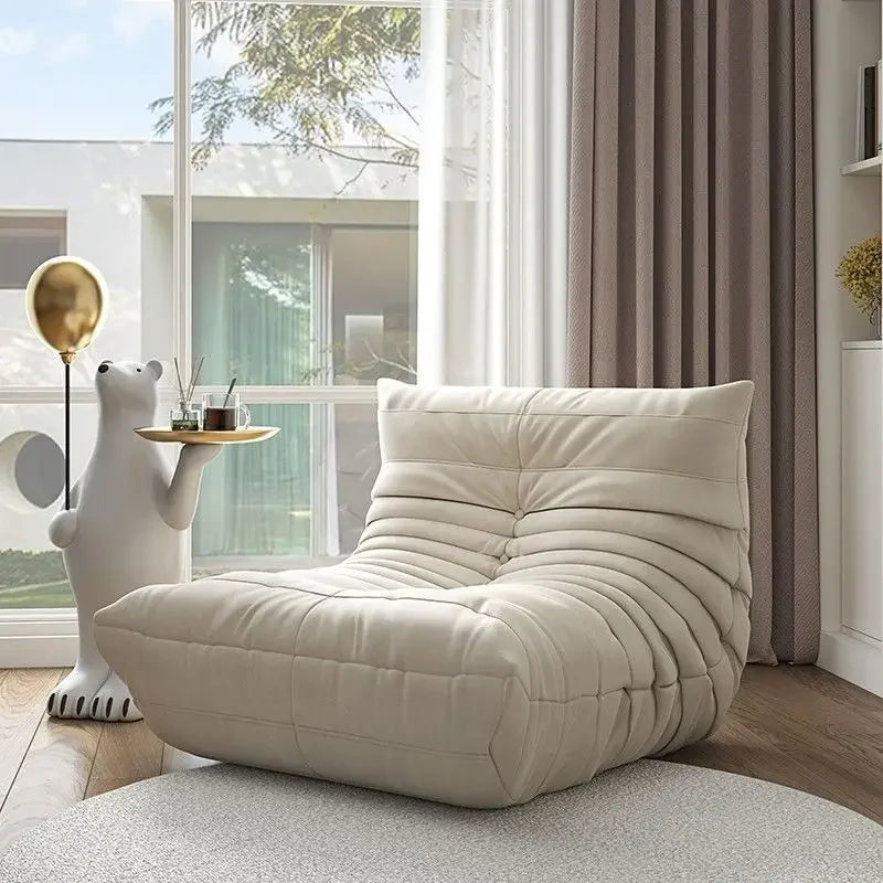 Designercaterpillar Lazy Sofa Reclining Sleeping Bedroom Balcony Tatami Internet Celebrity Single Sofa Ins Wind Sofa