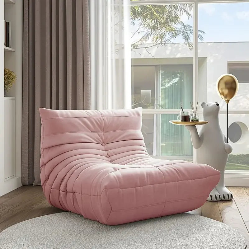 Designercaterpillar Lazy Sofa Reclining Sleeping Bedroom Balcony Tatami Internet Celebrity Single Sofa Ins Wind Sofa