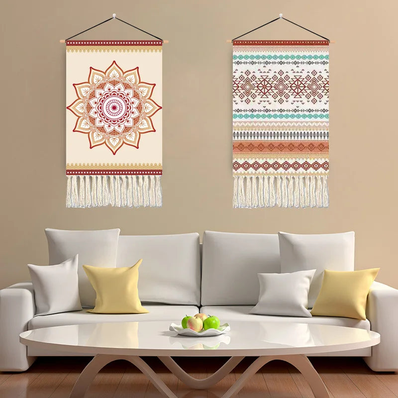 Bohemian Wall Tapestry Printed Wall Hanging Wall Art Aesthetic Room Decor Bedroom Decoration Tapestry Wall Hanging