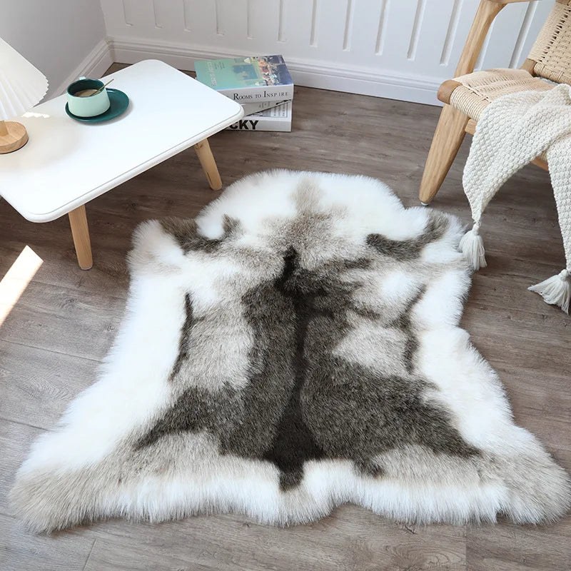 2023Winter New Plush Sofa Blanket Chair Cushion Imitation Reindeer Leather Sofa Cushion Imitation Fur Cushion Sofa Towel