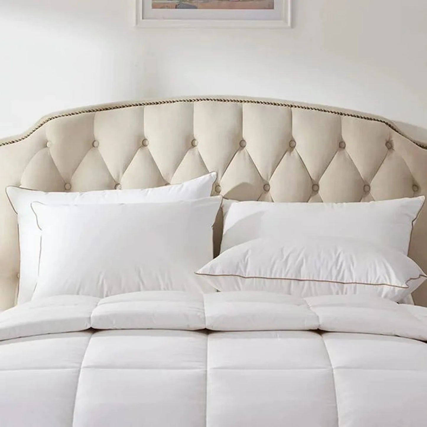 Standard Pillow Inner Bedding Feather Down Pillows For Sleeping Natural Goose Feathers Pillow Core For Home Bed Sofa Decor