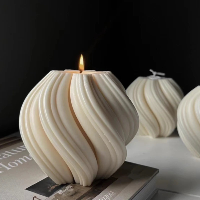 Nordic White Large Decorative Candles