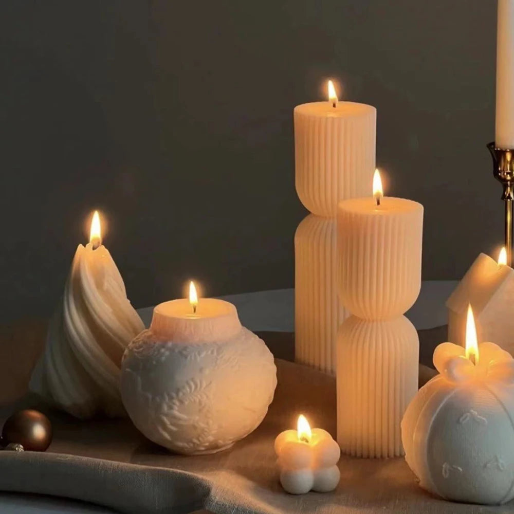 Modern Geometric Scented Candles