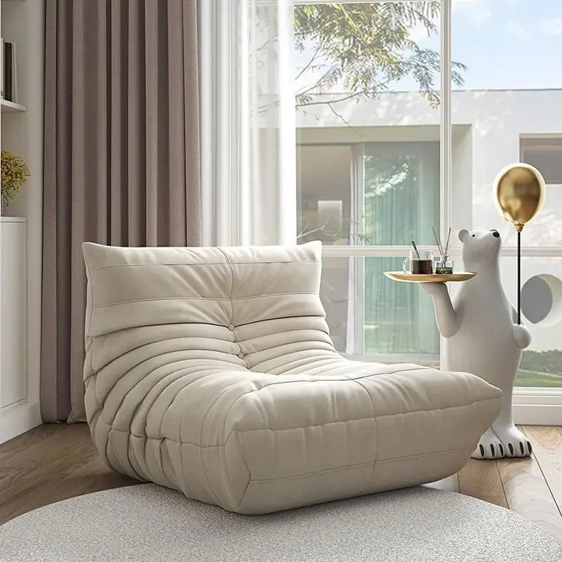 Designercaterpillar Lazy Sofa Reclining Sleeping Bedroom Balcony Tatami Internet Celebrity Single Sofa Ins Wind Sofa