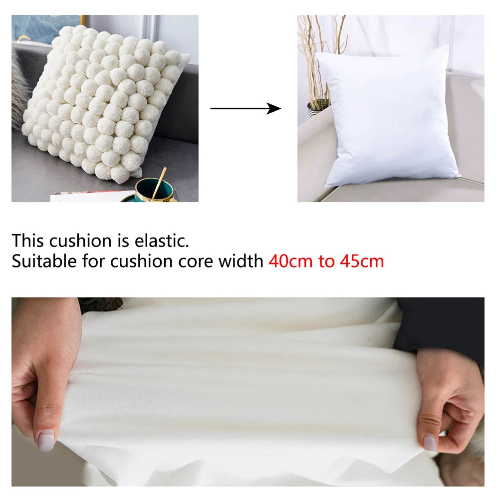 100 Handmade Ball Design Cushion Cover Home Decorations Plush Pillow Covers For Sofa Chair Nordic Luxury Decorative Pillowcase