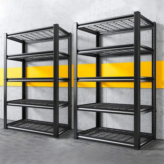 Garage Shelving 3000LBS Storage Shelves Heavy Duty Shelving Adjustable Industrial Metal Shelving Unit for Garage,Basement,Pantry
