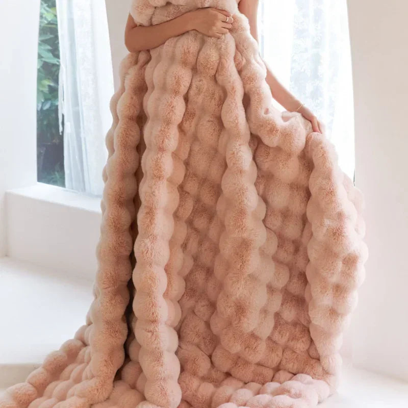 Lux Winter Faux Fur Blanket or Pillowcases