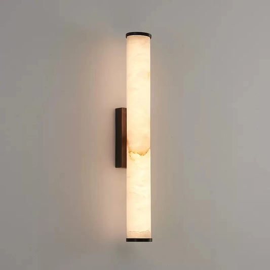Spanish Natural Marble Wall Lamp High quality Copper LED Light Luxury Villa Living Room Background Wall Bedroom Bedside Lighting