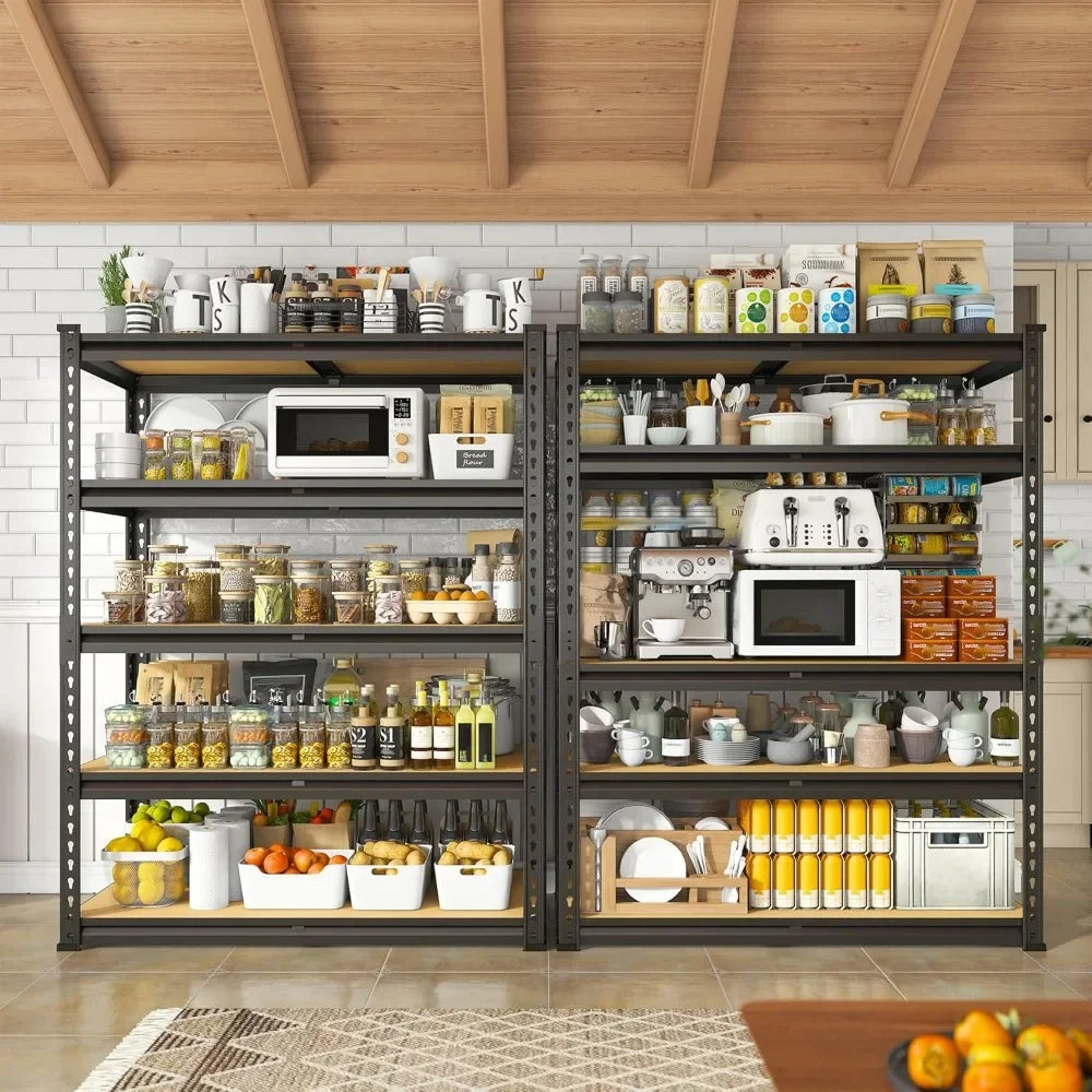 2000LBS Garage Shelving 72''H Storage Shelves Heavy Duty Shelving 5 Tier Metal Shelves for Garage Shelves 35.5"W x72"H x 15.8"D