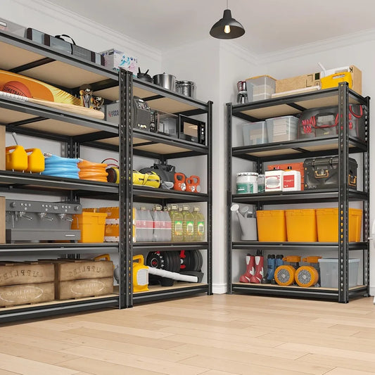 2020LBS Storage Shelves 5 Tier Garage Shelving Heavy Duty Adjustable Garage Shelves, Utility Rack Shelf, Shelving Units
