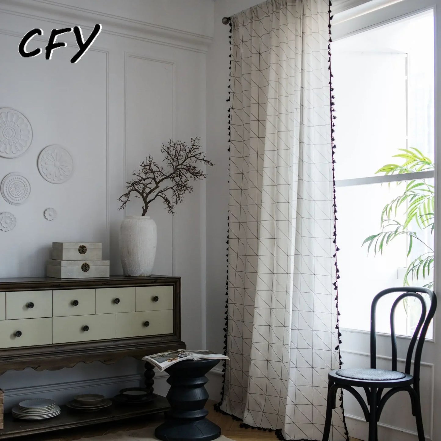 Linen Tassel Curtains