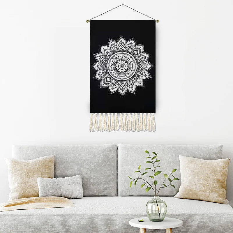 Bohemian Wall Tapestry Printed Wall Hanging Wall Art Aesthetic Room Decor Bedroom Decoration Tapestry Wall Hanging