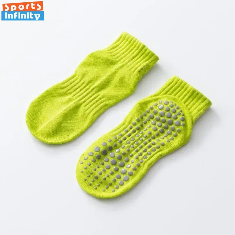 Simple Non-slip Breathable Yoga Socks Women Pilates Socks Indoor Dance Fitness Gymnastics Professional Training Sports Socks