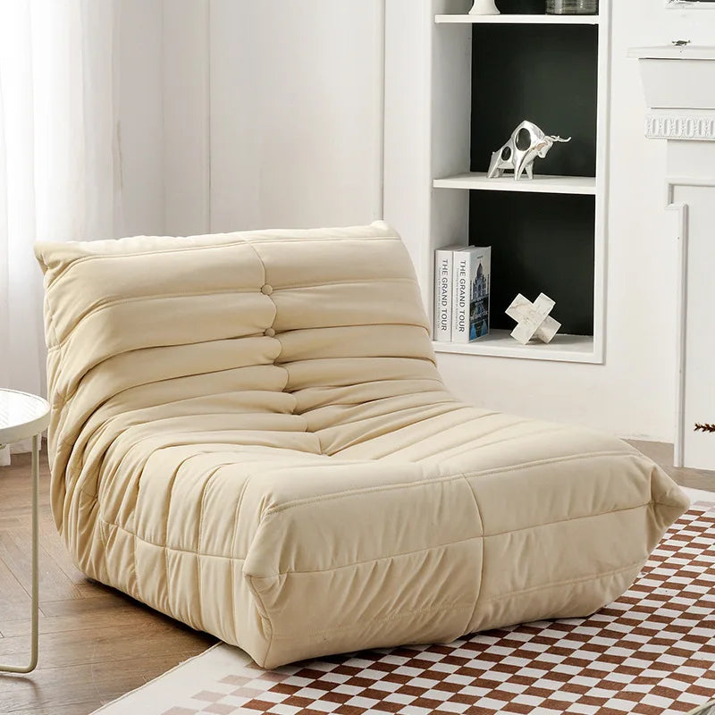 MOMO Nordic Tatami Single Togo Sofa Recliner Celebrity Balcony Caterpillar Sofa Simple Casual Lazy Sofa Creative Furniture
