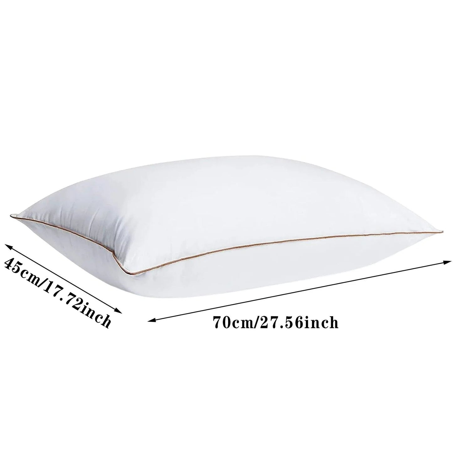 Standard Pillow Inner Bedding Feather Down Pillows For Sleeping Natural Goose Feathers Pillow Core For Home Bed Sofa Decor