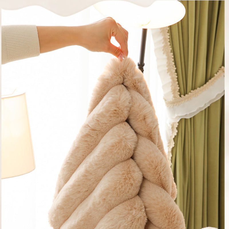 Thicken Faux Fur Plush Sofa Cover Non-slip Sofa Seat Pad European Sofa Towel for Living Room Decor
