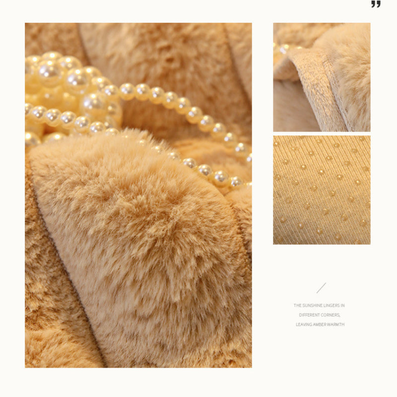 Thicken Faux Fur Plush Sofa Cover Non-slip Sofa Seat Pad European Sofa Towel for Living Room Decor