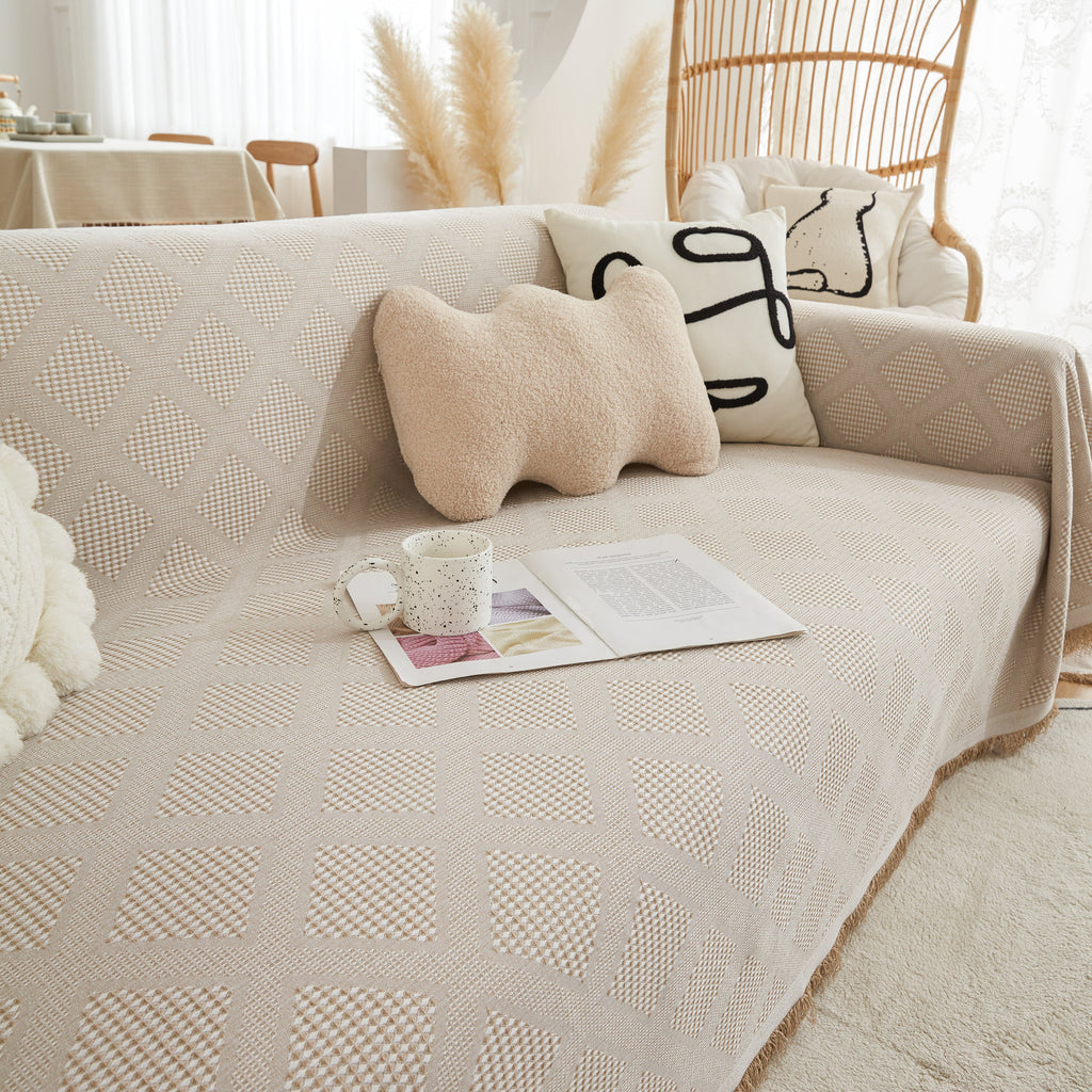 High-Quality Polyester Fabric Sofa Throw, Couch Cover Blanket Throw, Couch Protector for Pets
