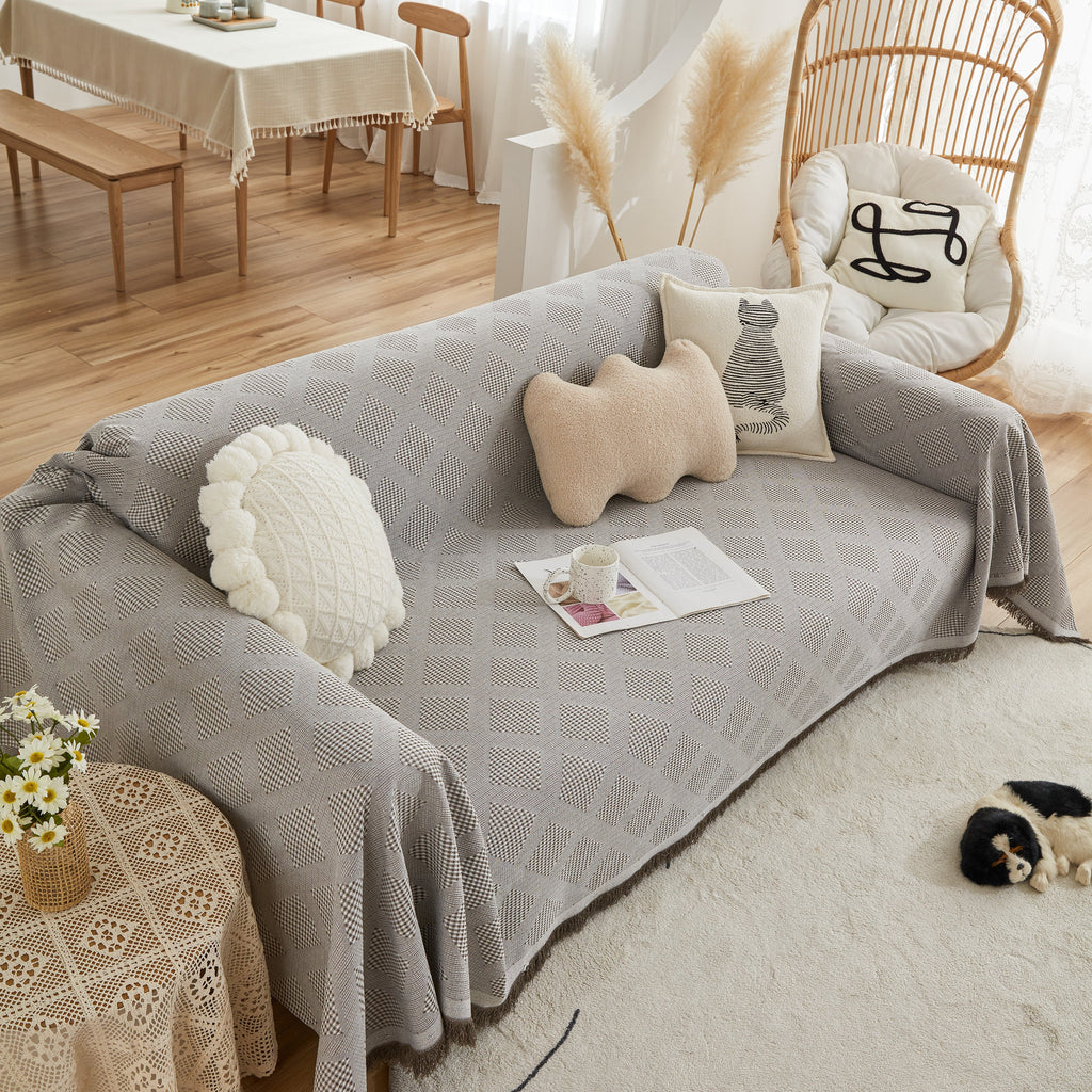 High-Quality Polyester Fabric Sofa Throw, Couch Cover Blanket Throw, Couch Protector for Pets