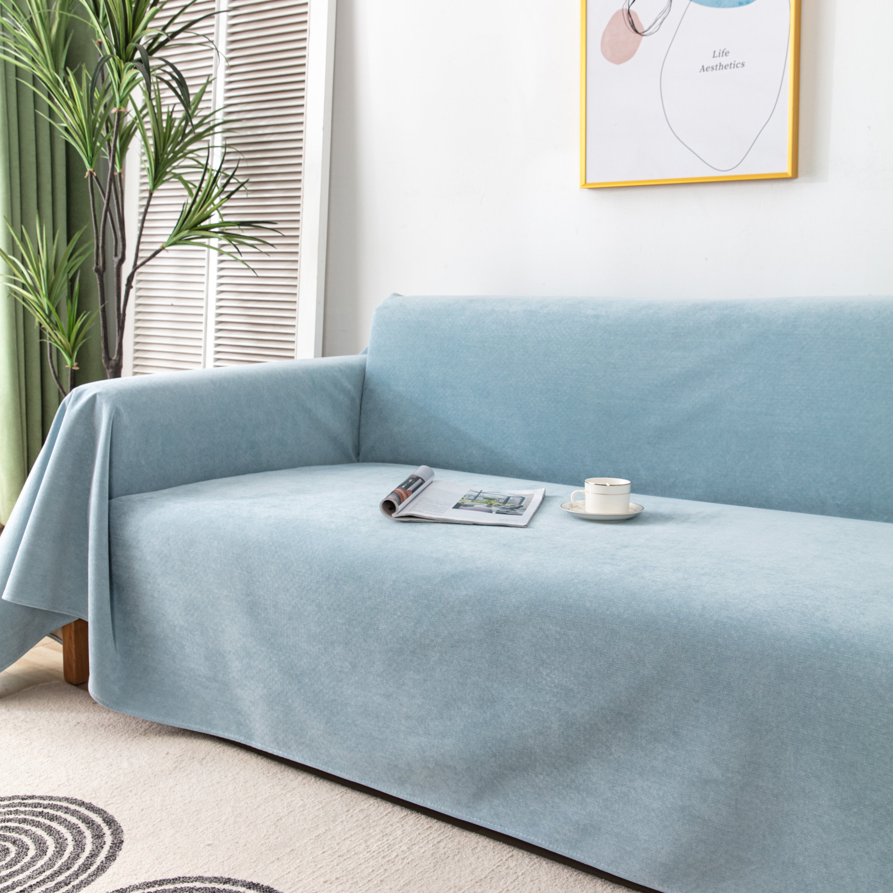 Waterproof Scratch-Resistant Furniture Covers for Pets, Non-Slip Couch Cover Throw