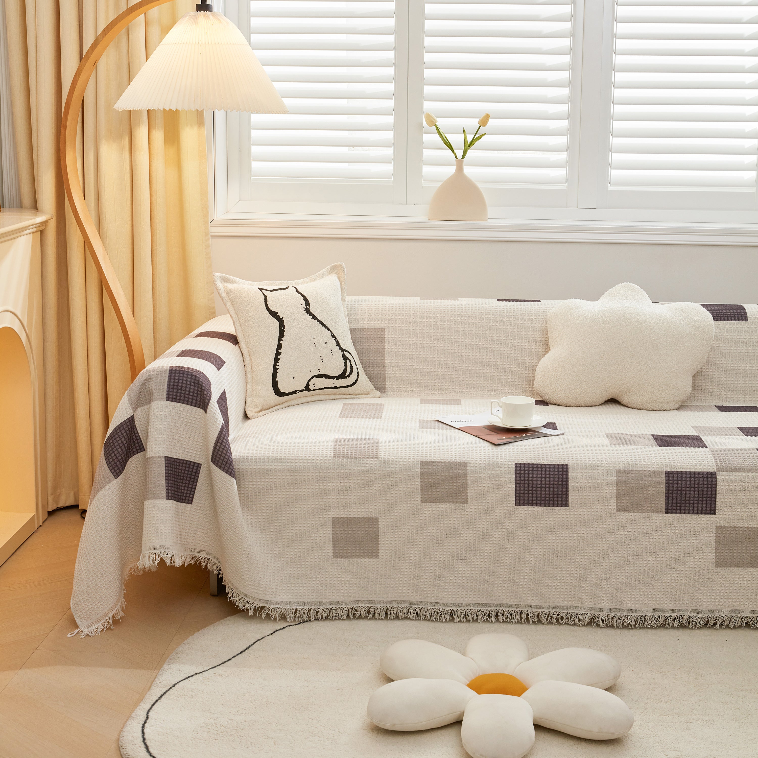 High-Quality Fabric Non-Slip Sofa Cover Throw, Throw Blankets for Couch, Furniture Covers for Pets