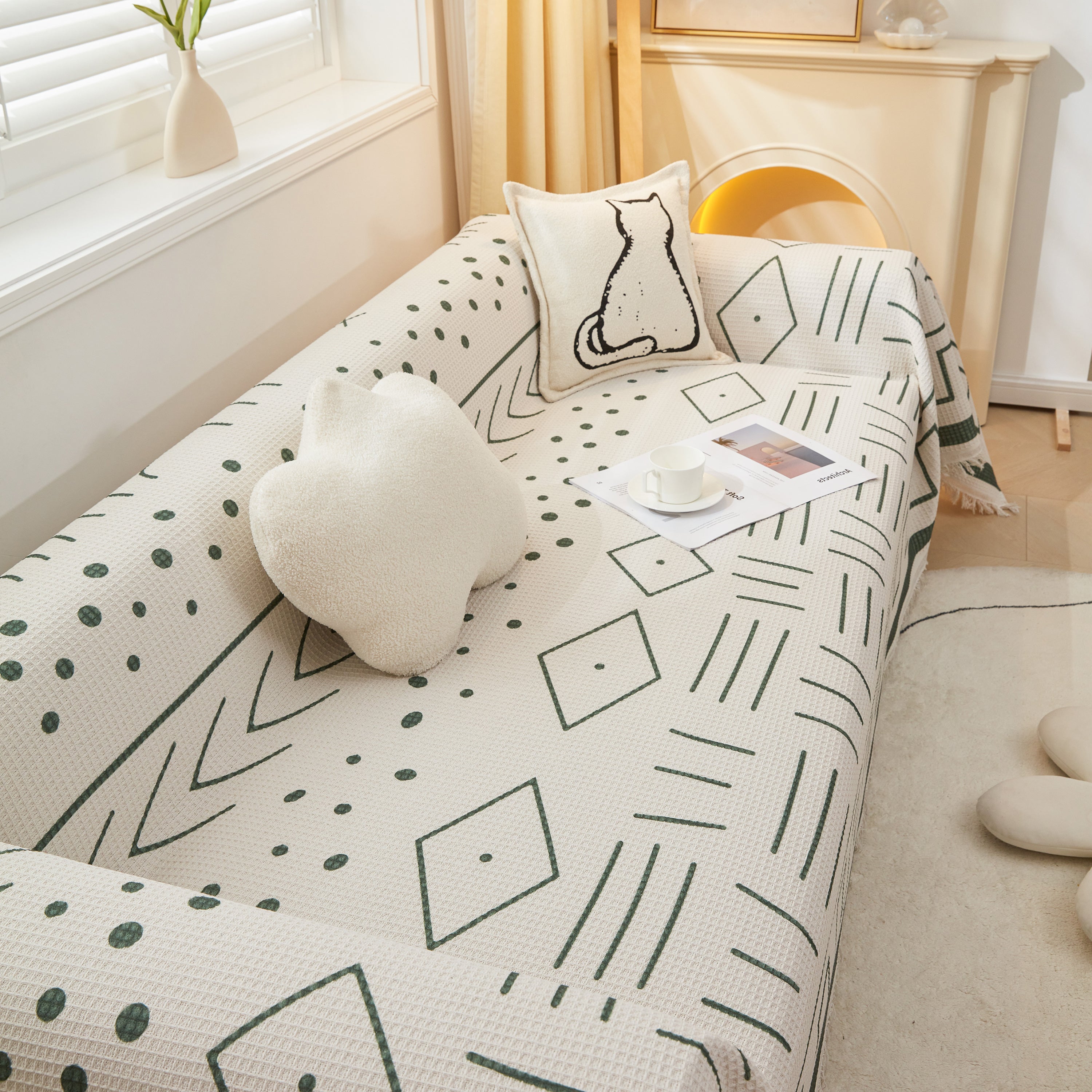 Large Couch Cover Throw, l Shape Sofa Cover for Sectional Couch Pet Friendly Furniture Protector