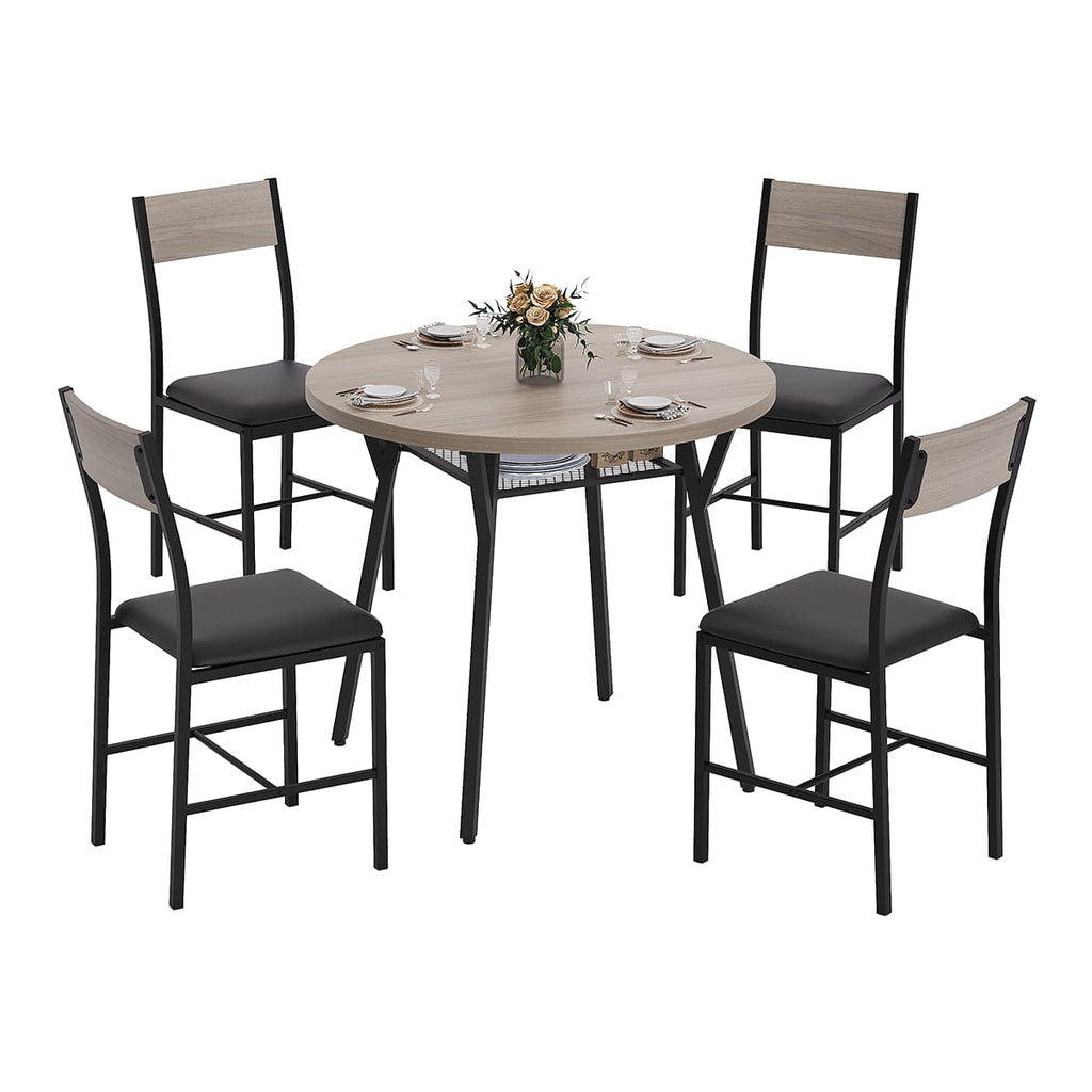Indoor Round Dining Set, 5-Piece