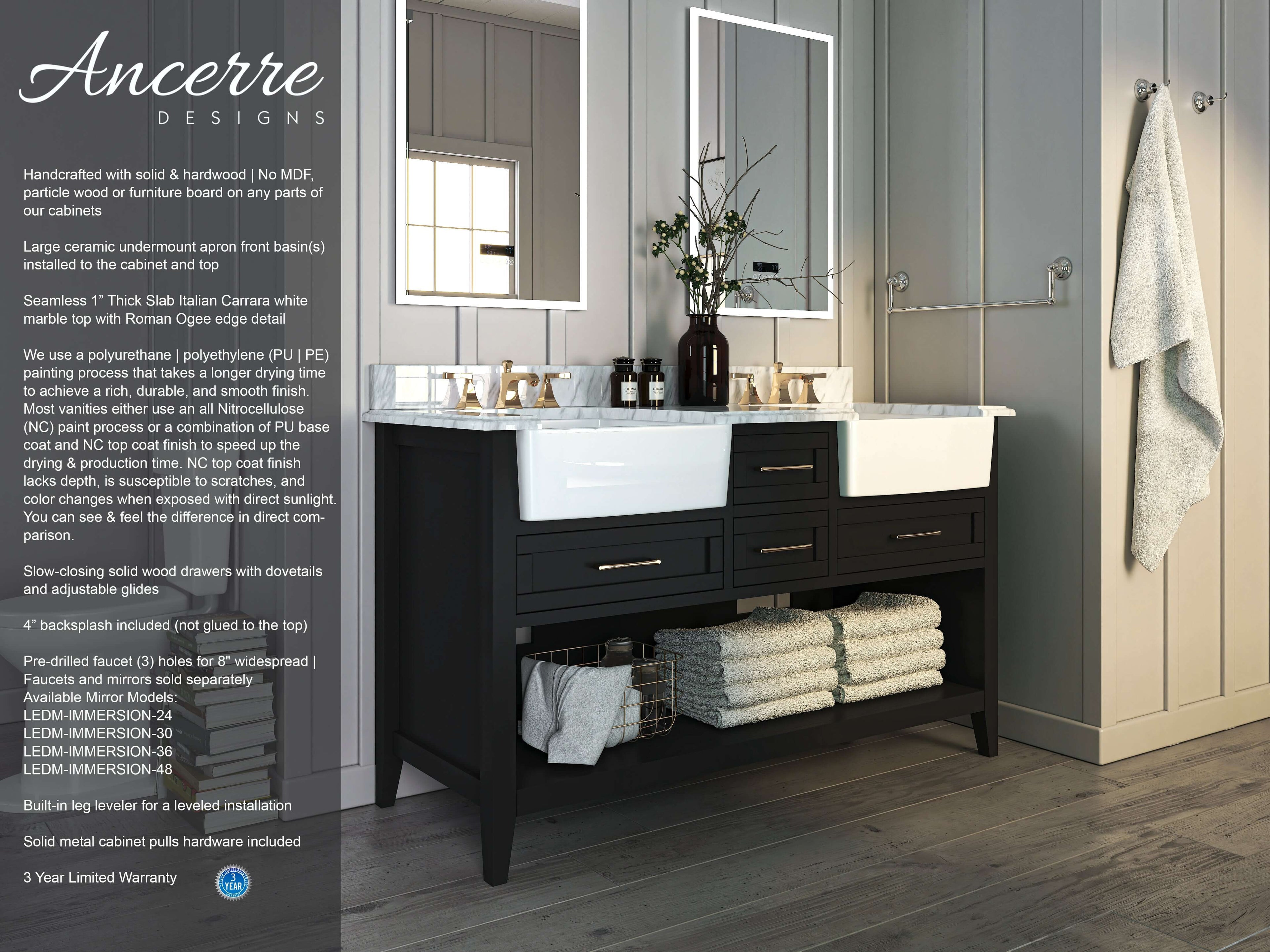 Hayley 60" Bath Vanity Set