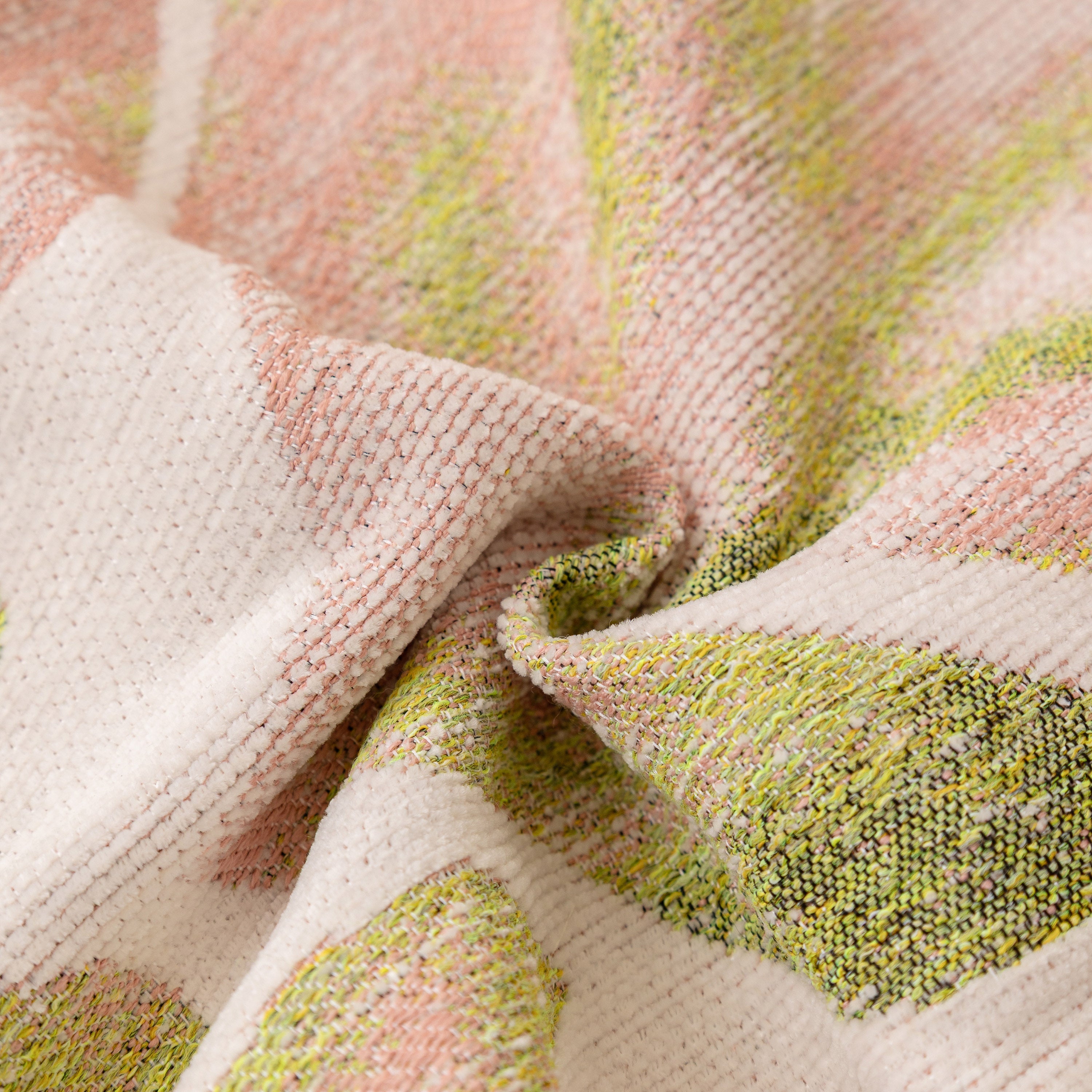 Botanical Sofa Cover with Chiffon Skirt, Floral Couch Throw Blanket for All-Season