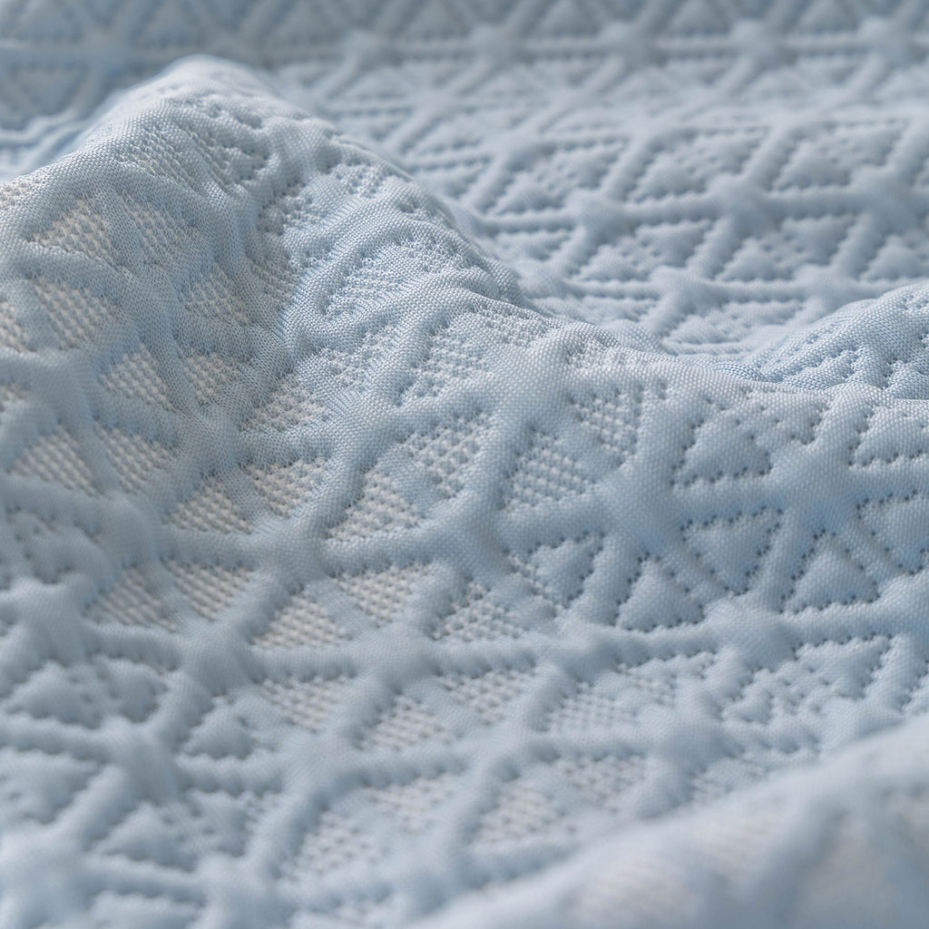 Cooling Ice Silk Sofa Throw Cover, Summer Diamond Textured Furniture Protector Blanket