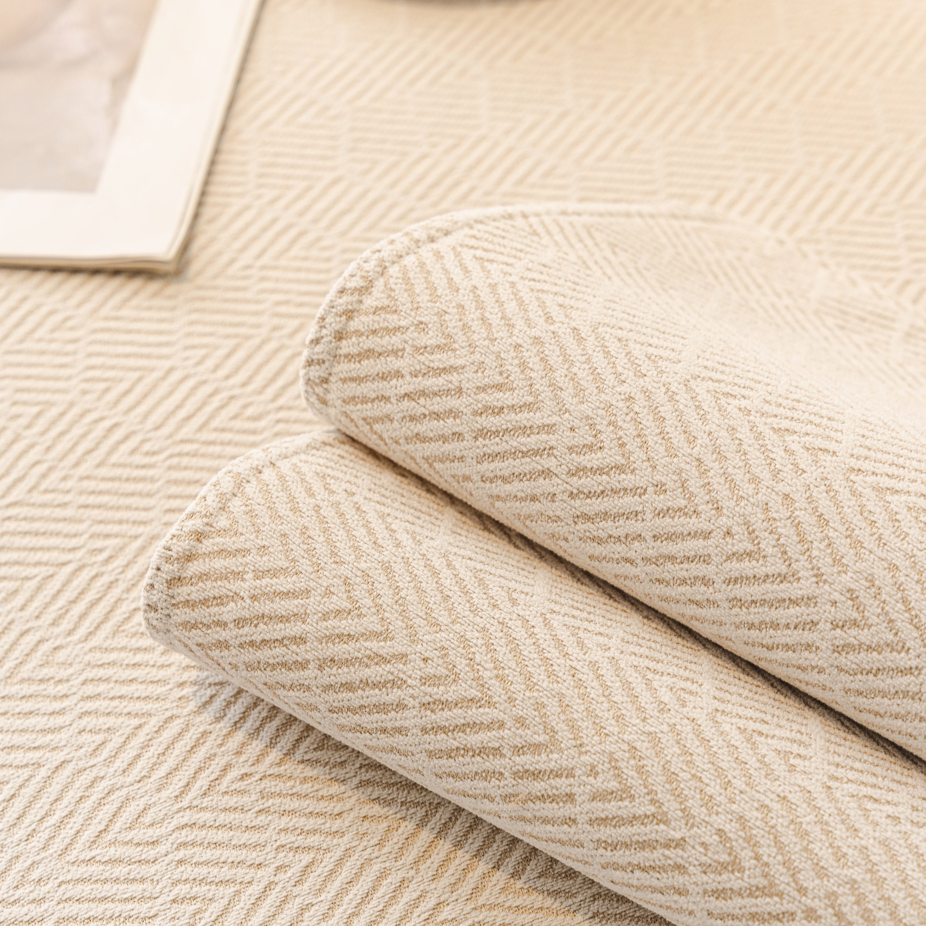 Herringbone Sofa Protector Cover, Non-Slip Couch Cover for Seat, Back & Arms