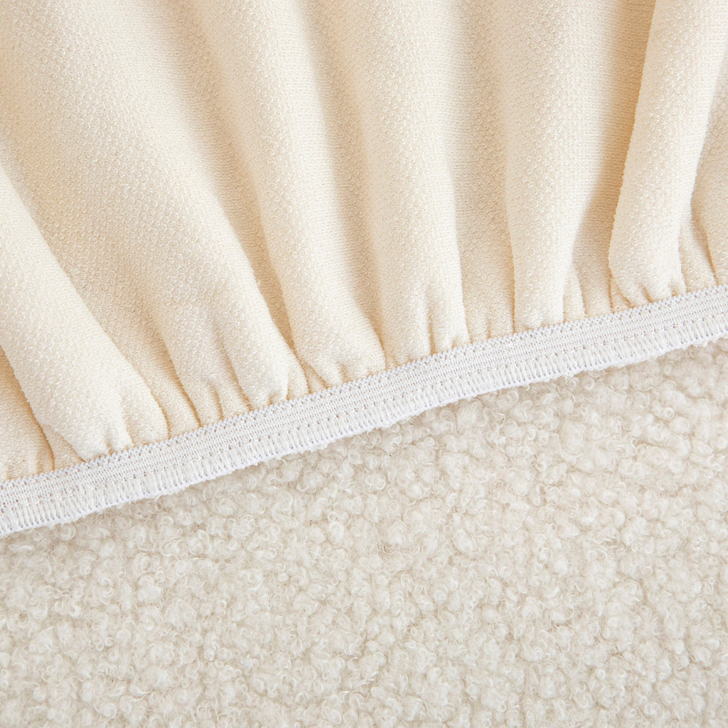 Stretch Plush Fitted Couch Slipcover Furniture Protector for 1/2/3/4/5 Cushion Couch