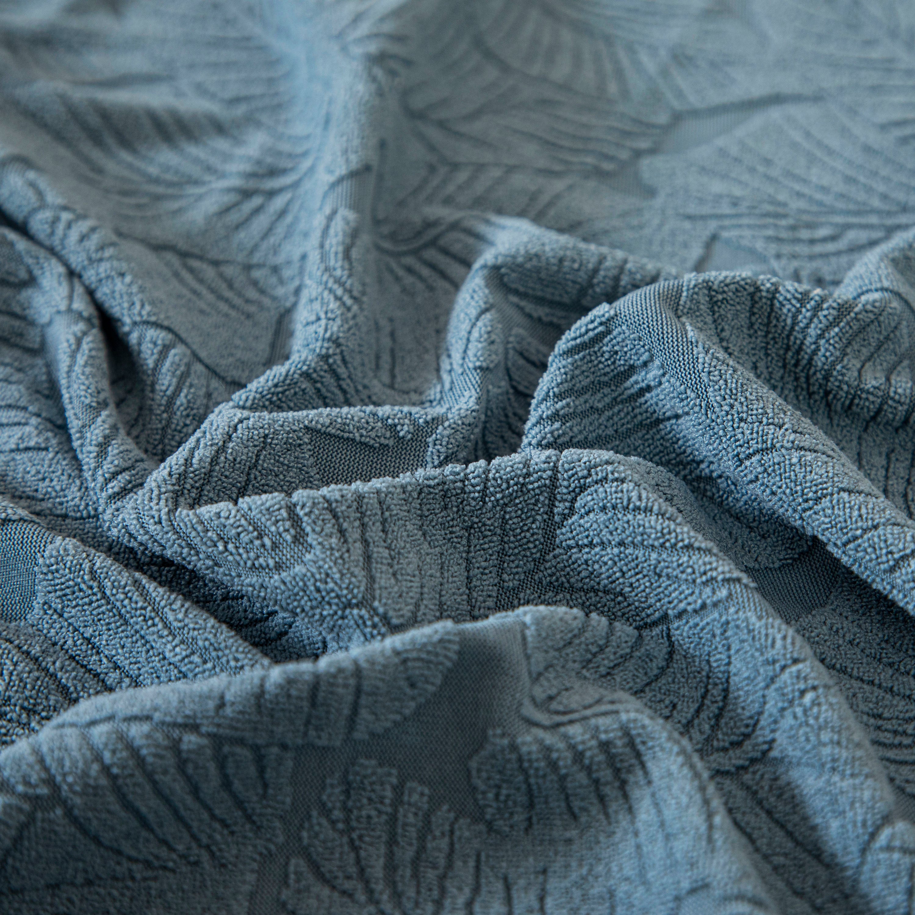 3D Jacquard Leaf Pattern Couch Slipcover, High Stretch Washable Textured Sofa Cover