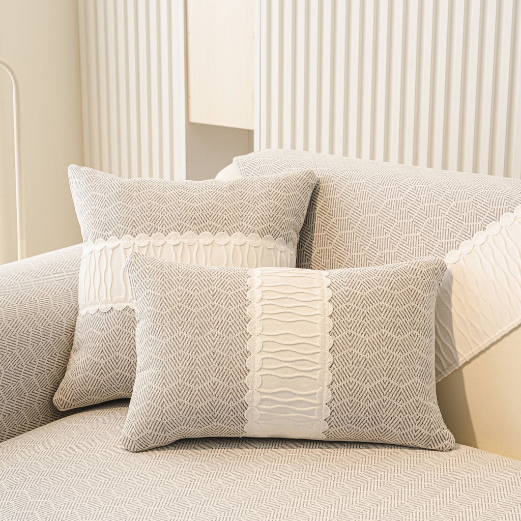 Herringbone Sofa Protector Cover, Non-Slip Couch Cover for Seat, Back & Arms