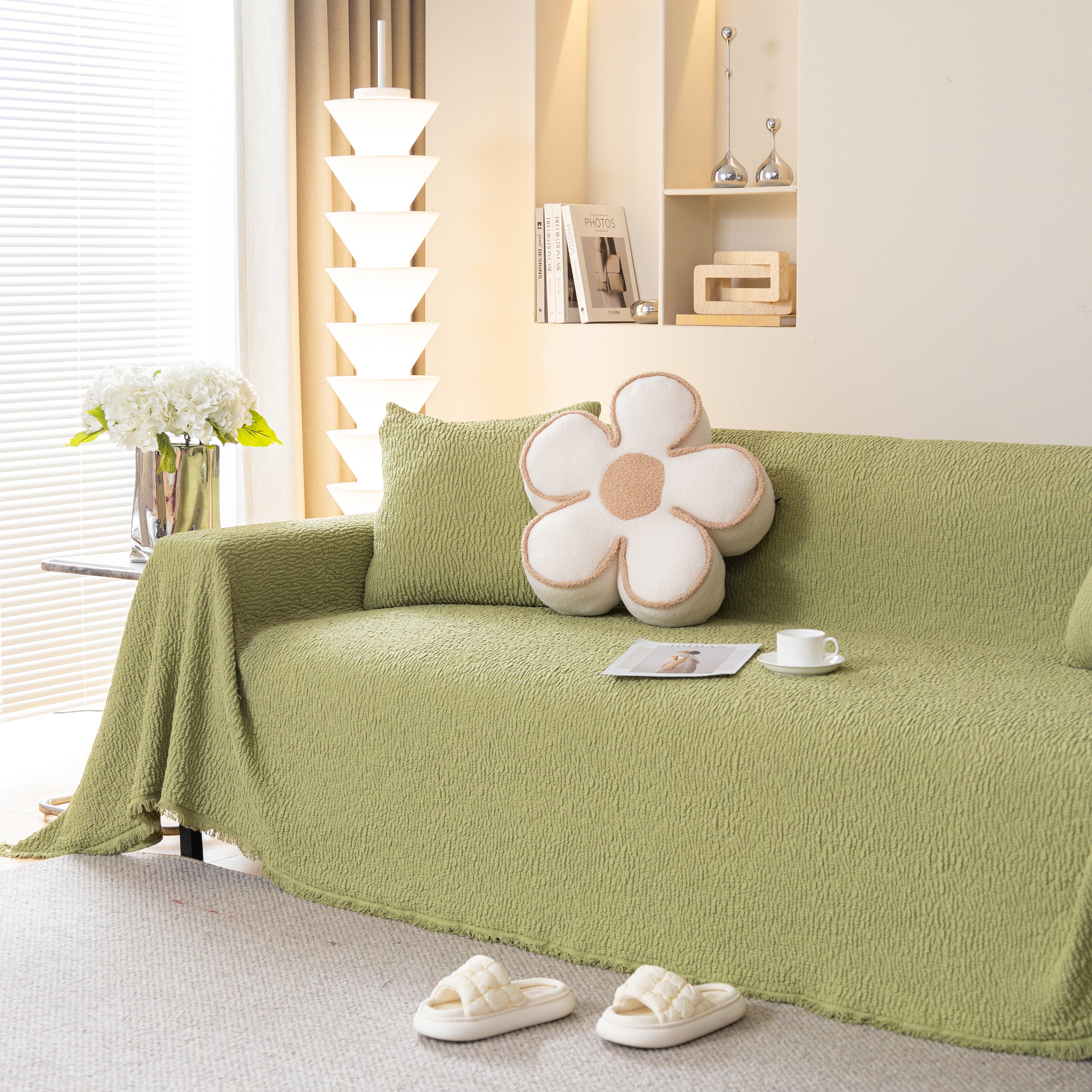 Sofa Throw Covers L-Shape Sectional Couch Cover for Dogs Cats Furniture Protector