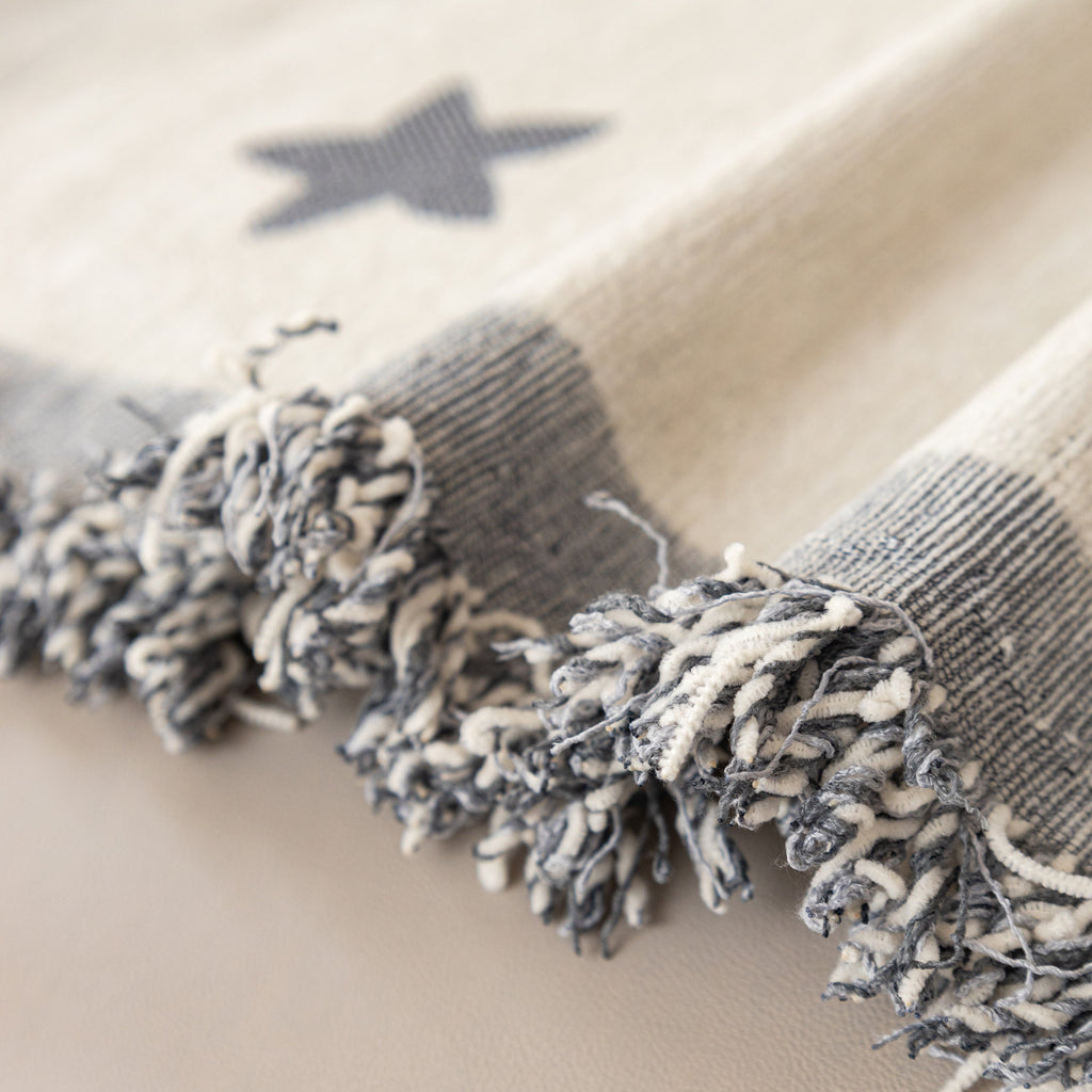 Geometric Chenille Sofa Throw Cover, Breathable Couch Protector with Tassel Fringe