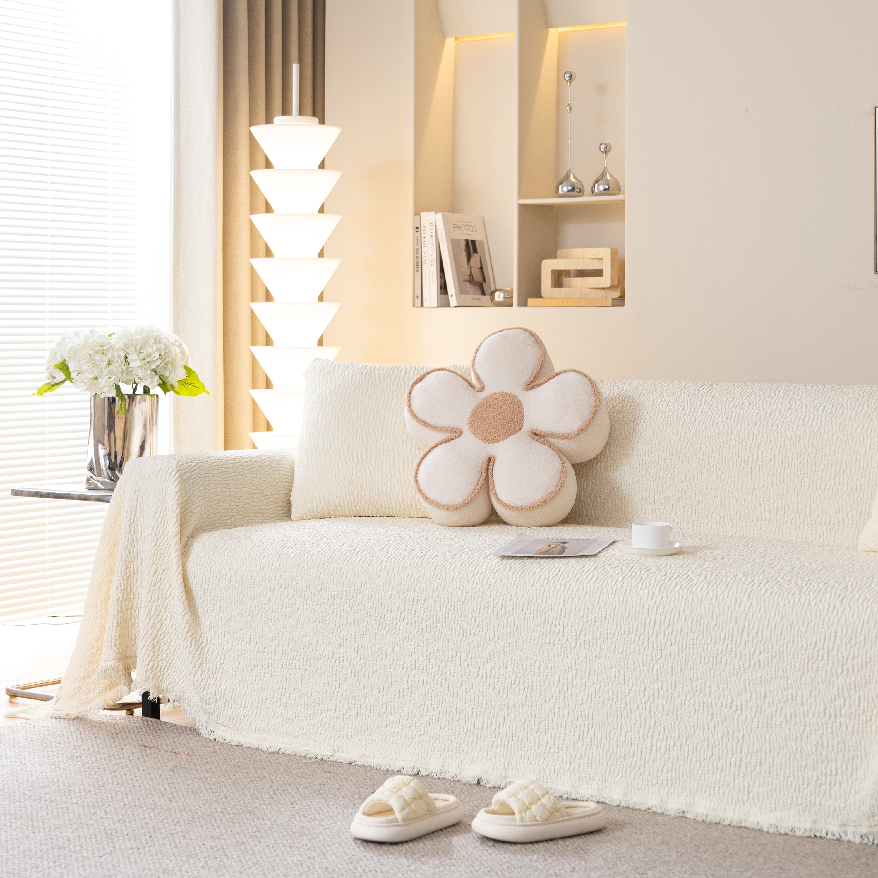 Sofa Throw Covers L-Shape Sectional Couch Cover for Dogs Cats Furniture Protector