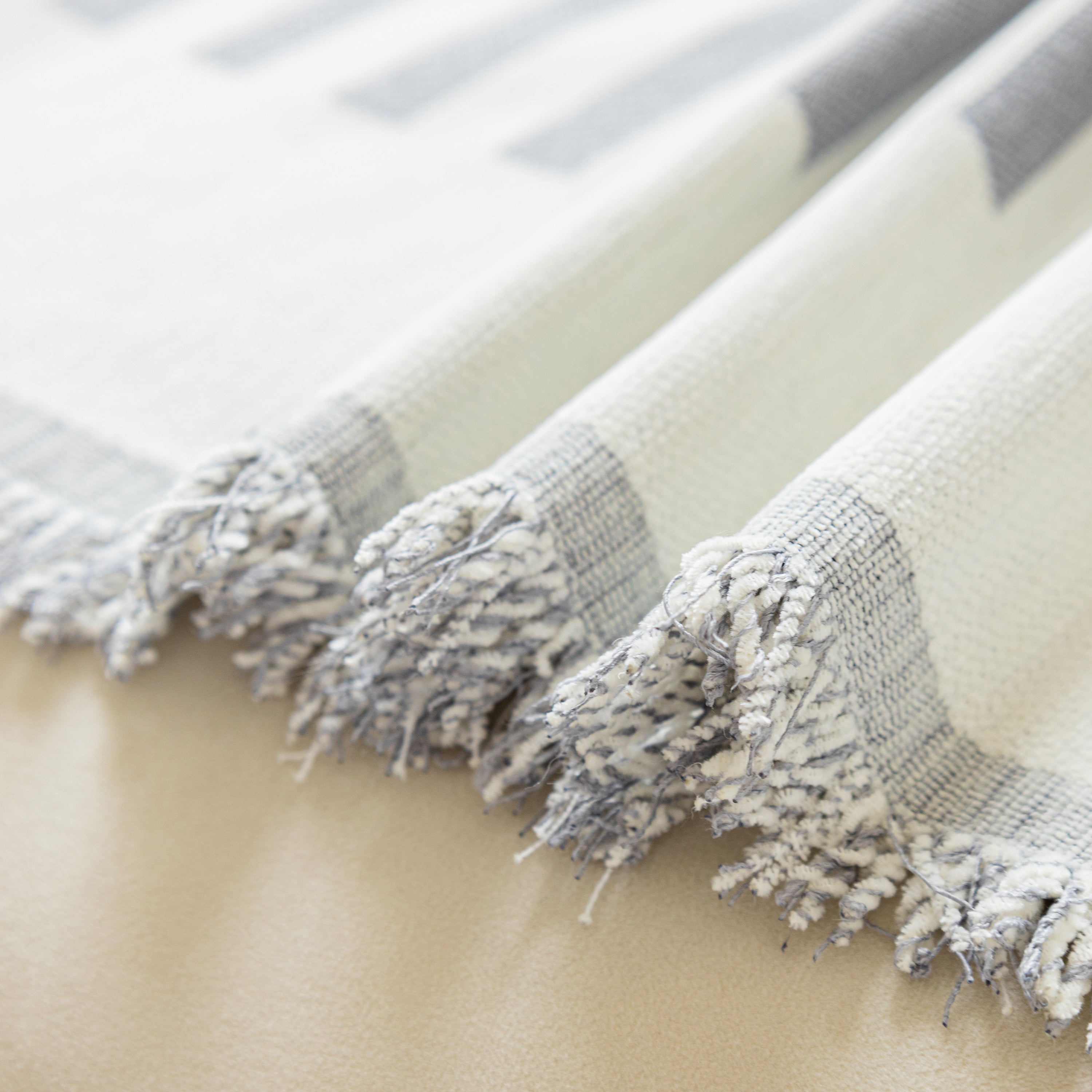 Boho Stripe Sectional Couch Cover Soft Chenille Sofa Slipcovers Blanket on The Sofa for Living Room