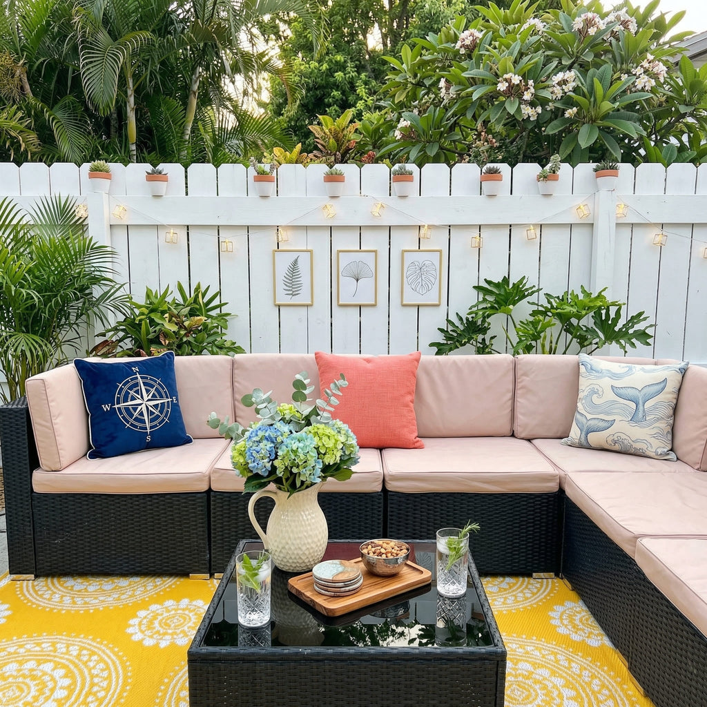Axis 106.2" Classic Outdoor Sectional Set, 7-Piece
