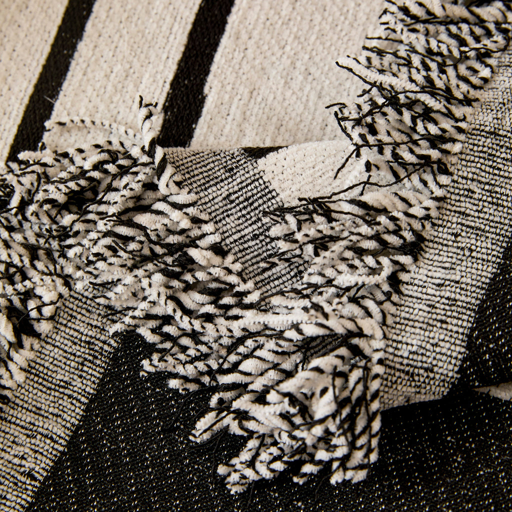 Chenille Jacquard Sofa Throw Cover with Tassel Soft Thick Couch Protector Blanket