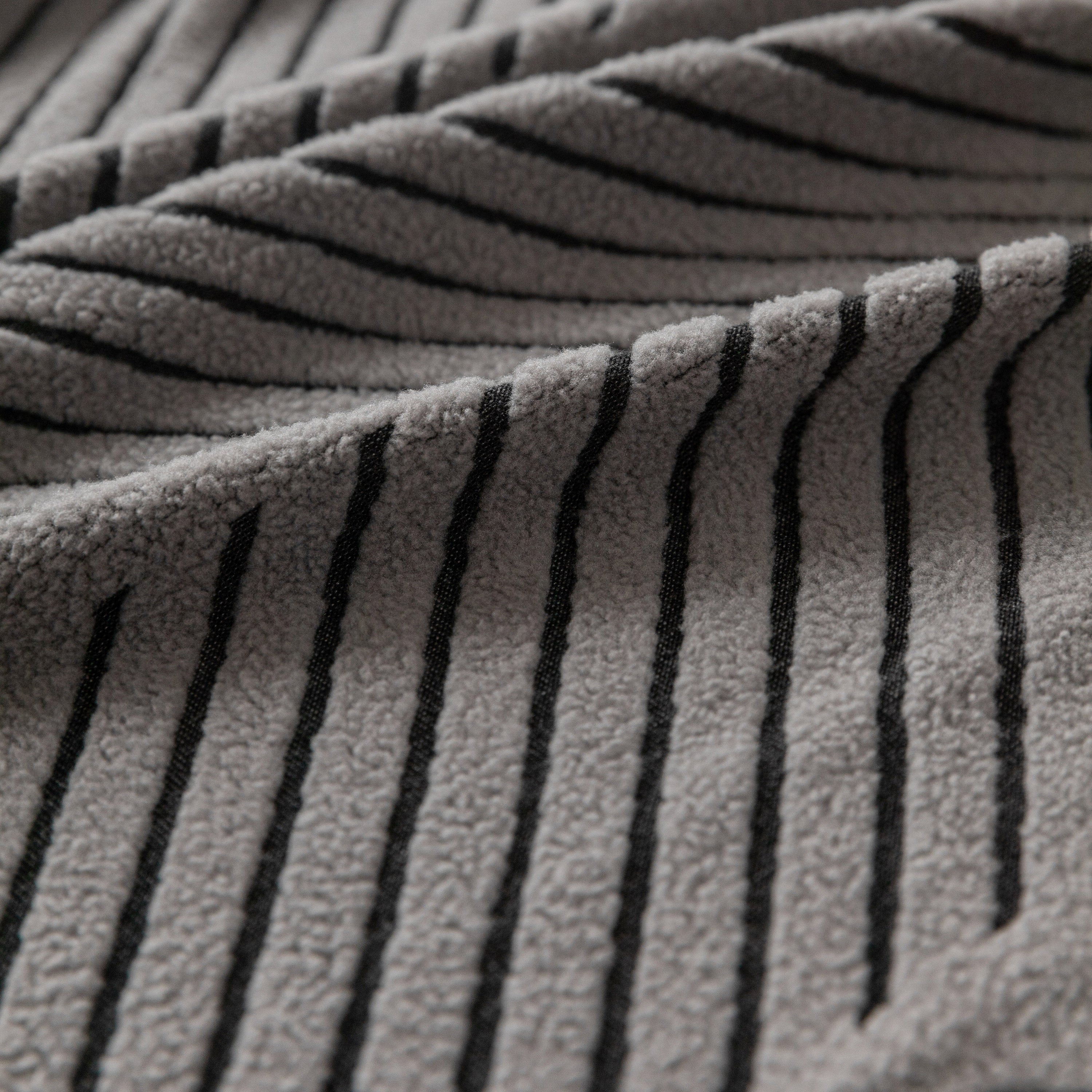 High Stretch Chevron Sofa Cover, Soft Washable Textured Jacquard Slipcover for Couch