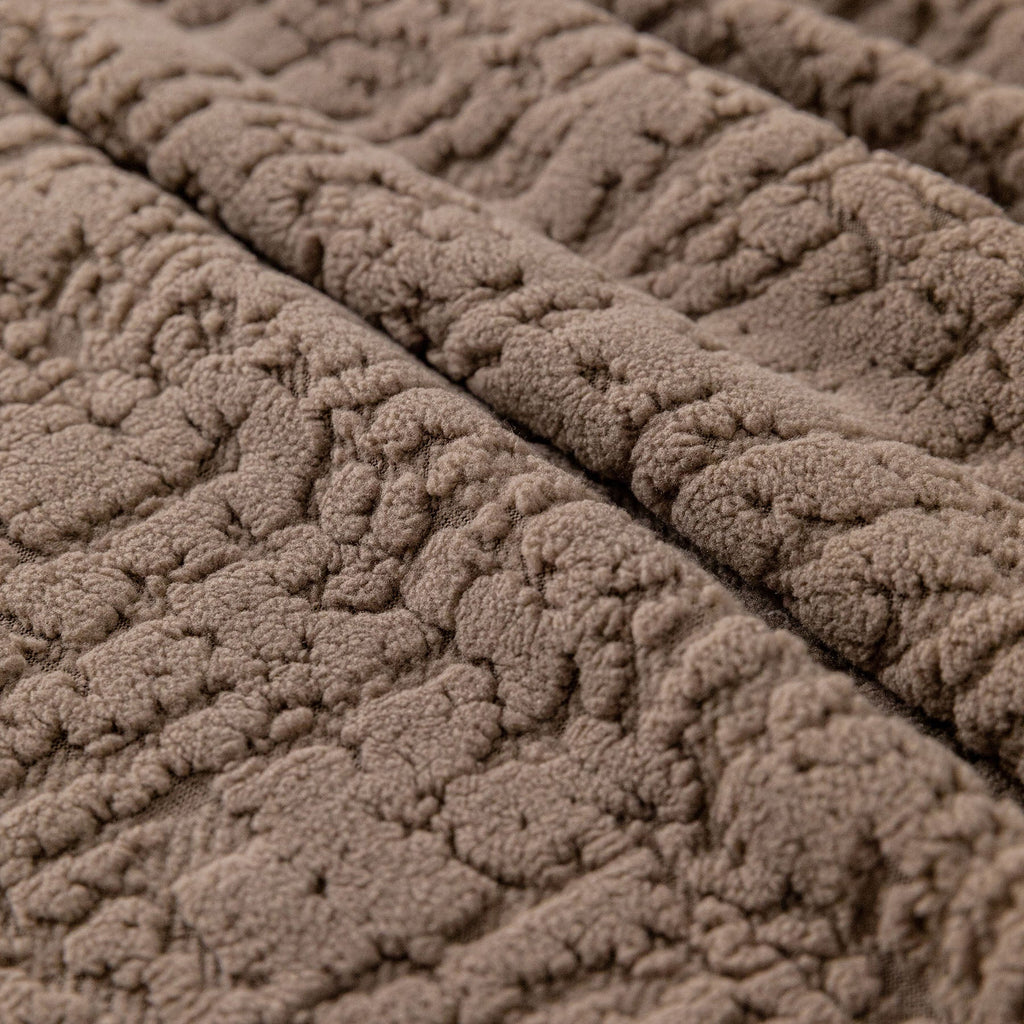 Elastic Stretch Sofa Cover Slipcover, Soft Plush Bubble Textured Jacquard Couch Cover