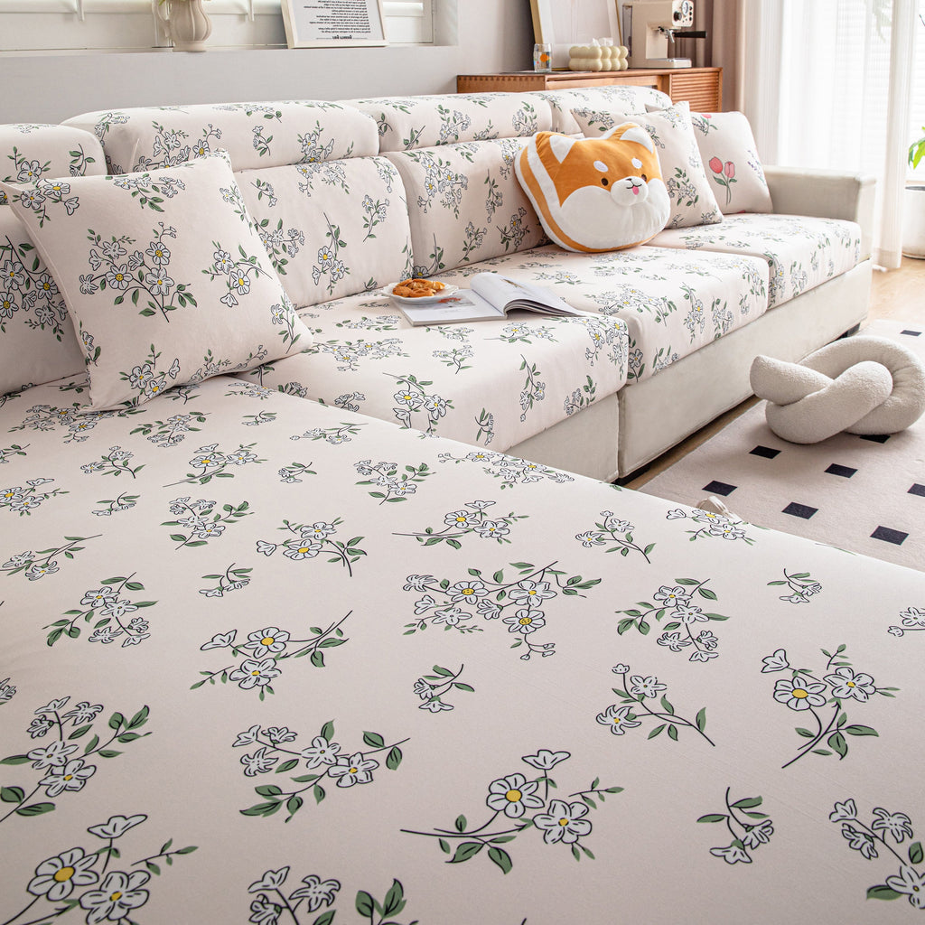 Cartoon Printing Elastic Seat Cushion Cover 1/2/3/4 Seater Sofa Cover Back Cushion Cover For Living Room